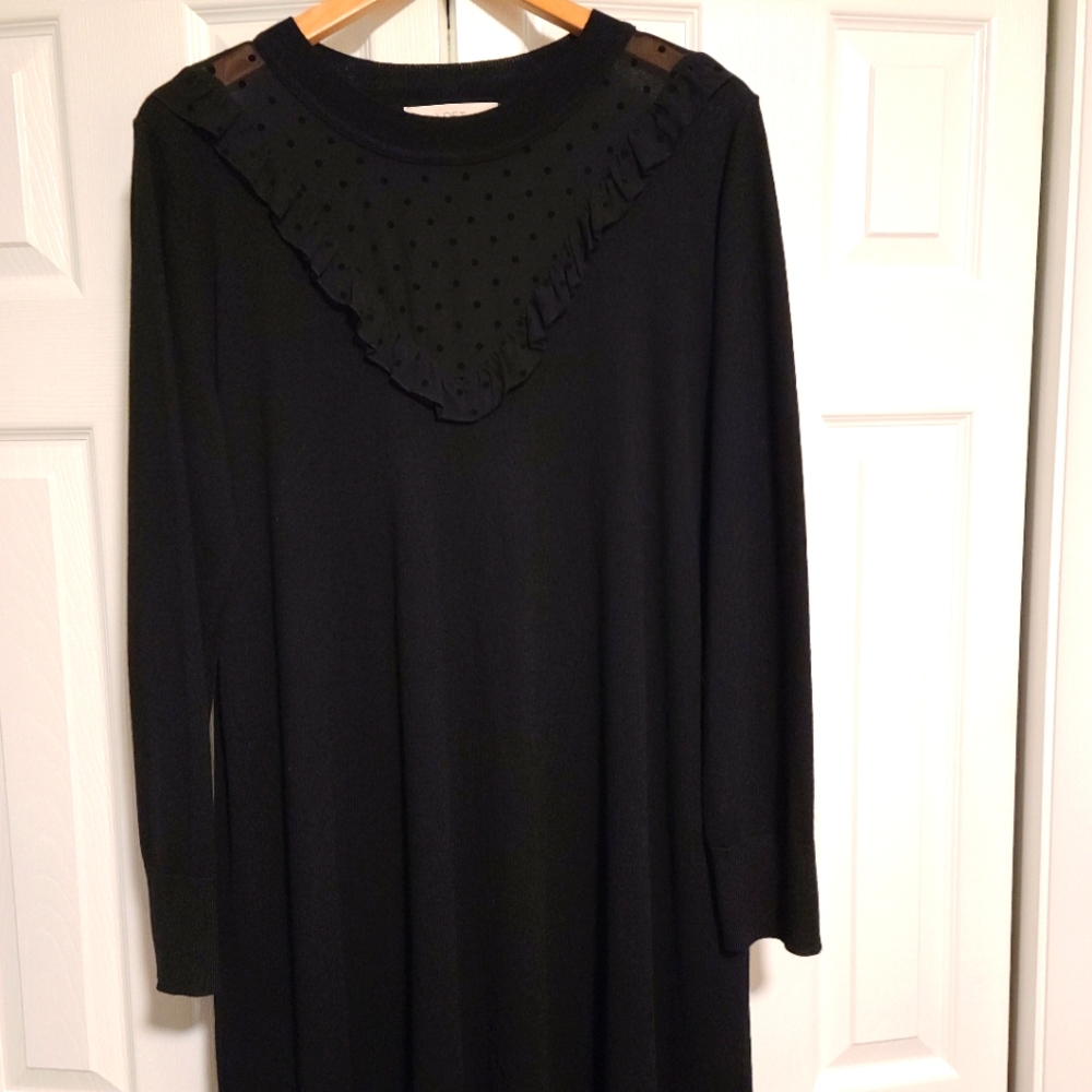 LOFT Sheer Sweater Dress
